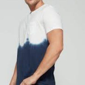 GAP men's tie dye pocket crewneck blue